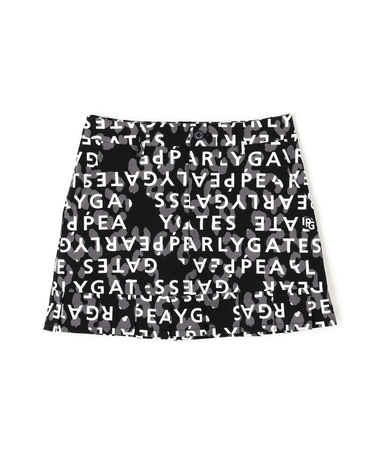 Nyストレッチドビースカート ＜ロゴヒョウ柄＞ | PEARLY GATES