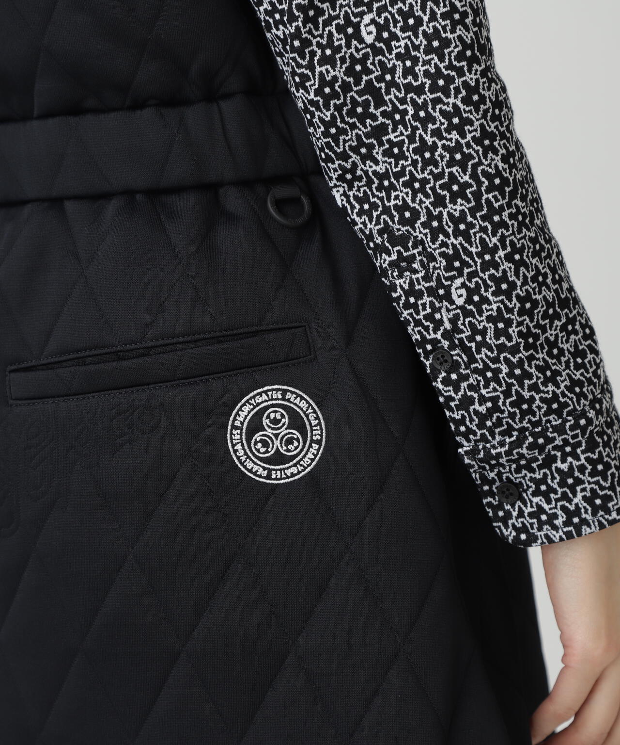 Peキルトジャガードサロペット風スカート | PEARLY GATES（パーリー