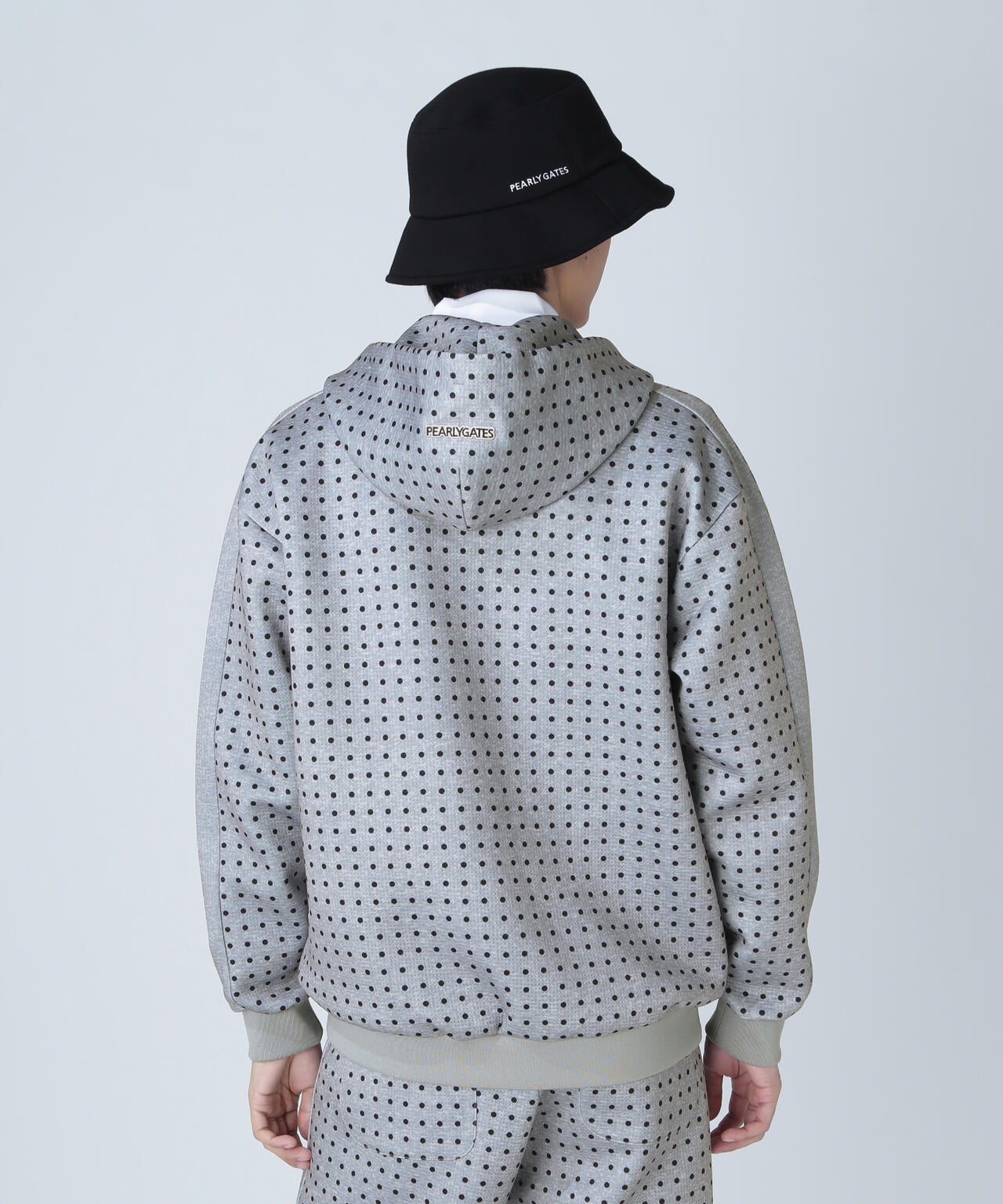 ダブルフェイス フルジップフーディ ＜ミニドット柄＞ | PEARLY GATES