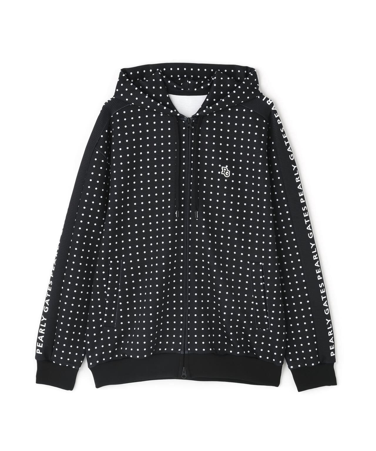 ダブルフェイス フルジップフーディ ＜ミニドット柄＞ | PEARLY GATES