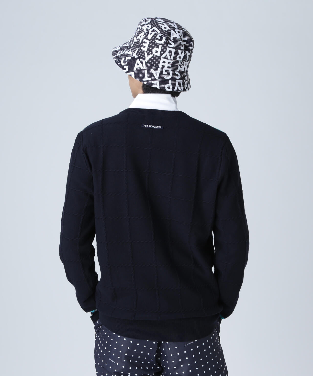 ハ*モ様 PEARLY GATES ネイビー トレーナー、サイズ5 メンズ パーリー