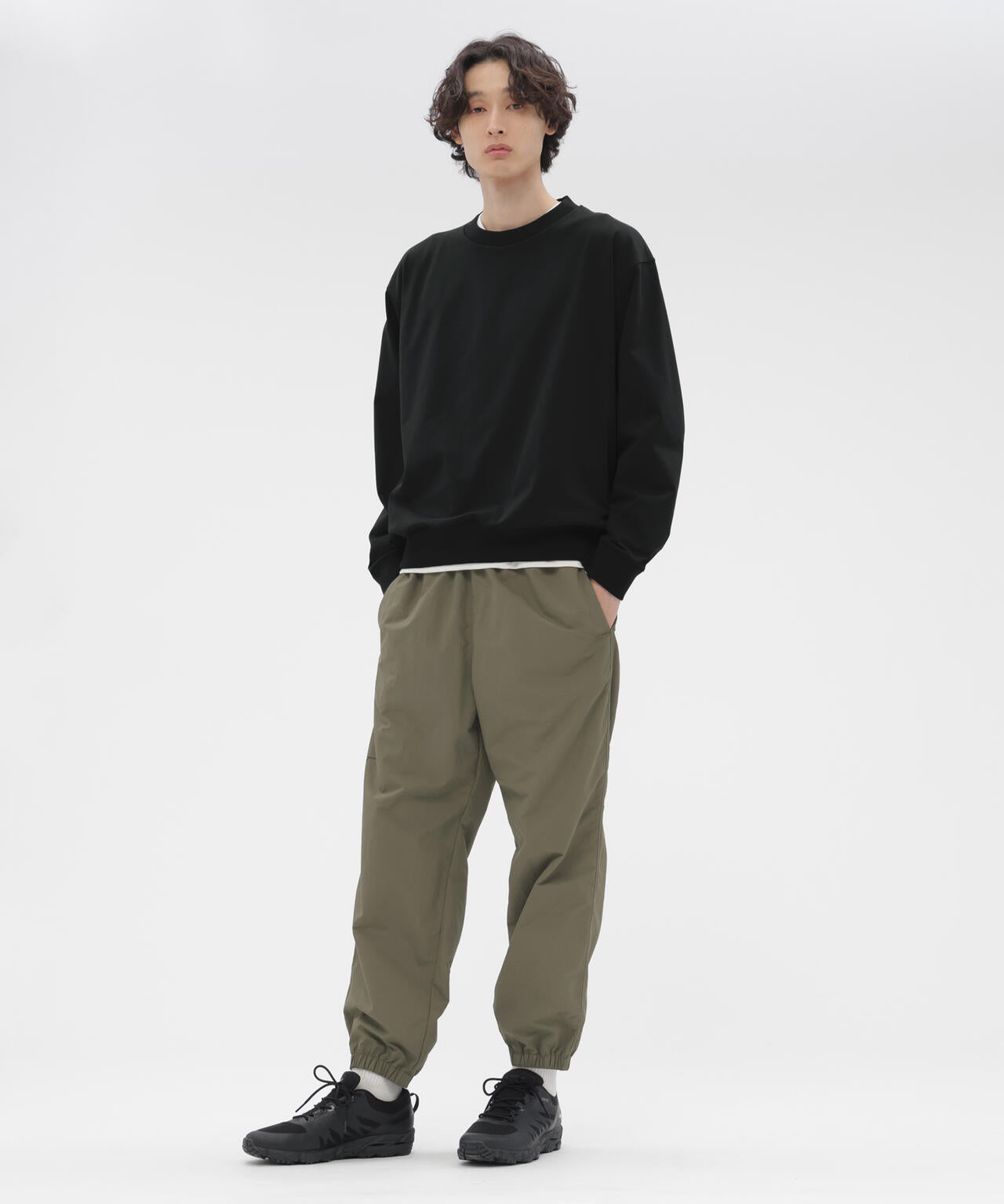 WATER REPELENT NYLON POPLIN TROUSERS | MARGARET HOWELL