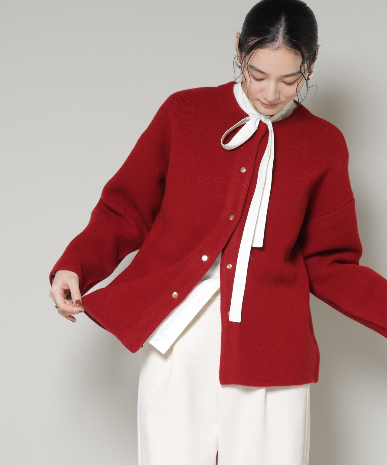 ダブルフェイスニットカーディガン | NANO universe（ナノ・ユニバース