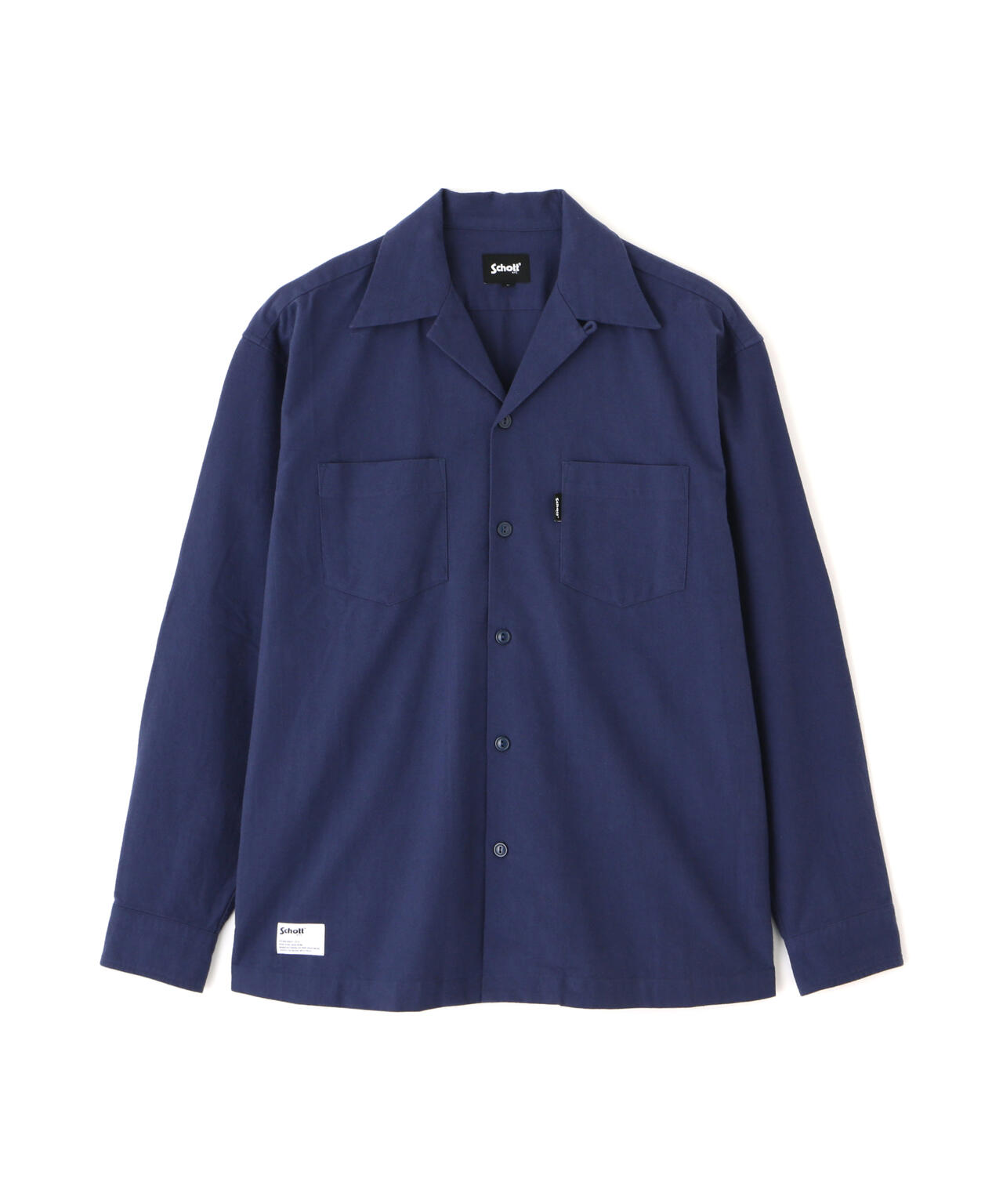 LS NEL SHIRT PLAIN/プレーン ネルシャツ | Schott（ショット