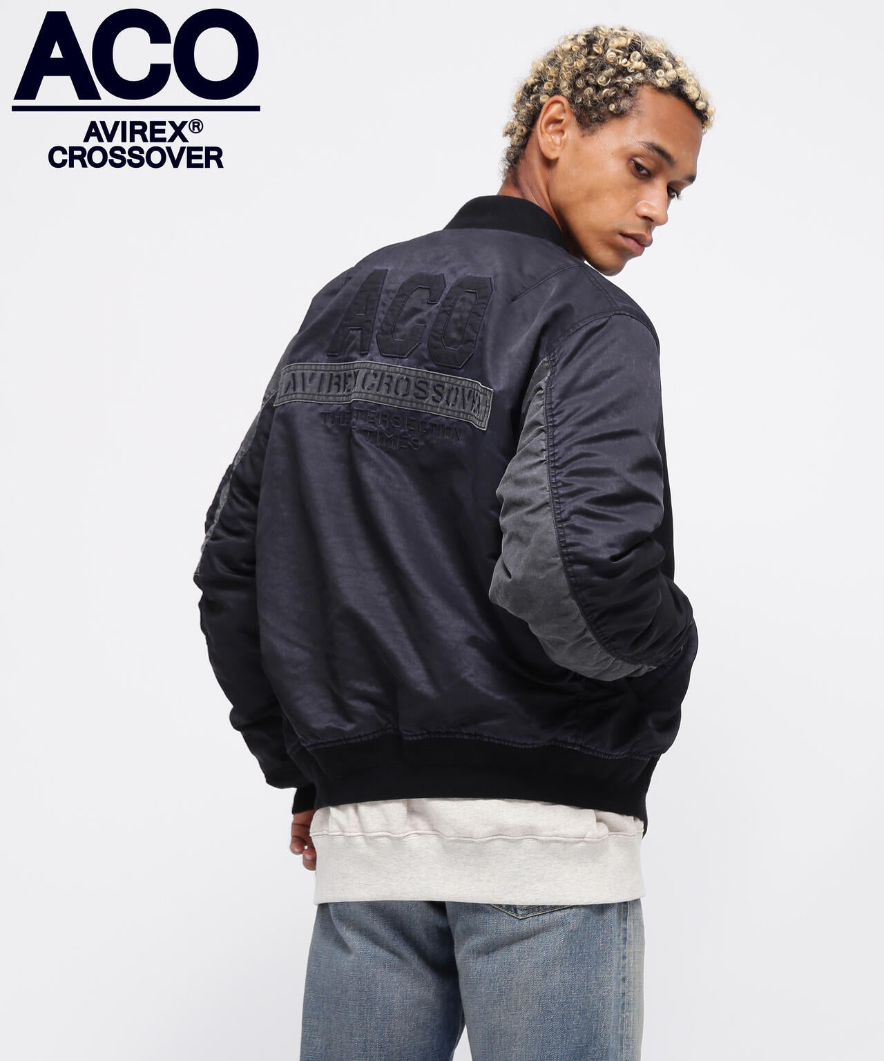 CROSSOVER》FADED MA-1 CUSTOM / フェイデッド MA-1 カスタム / AVIREX