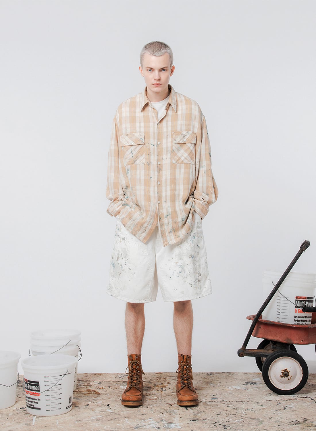 PAINTED PAINTER FLANNEL SHIRT|ペインテッド ペインター ネルシャツ