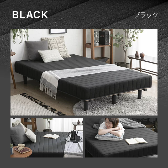 SS/S/SD/D/Q] 脚付きマットレス ボンネルコイル やさしい肌触り