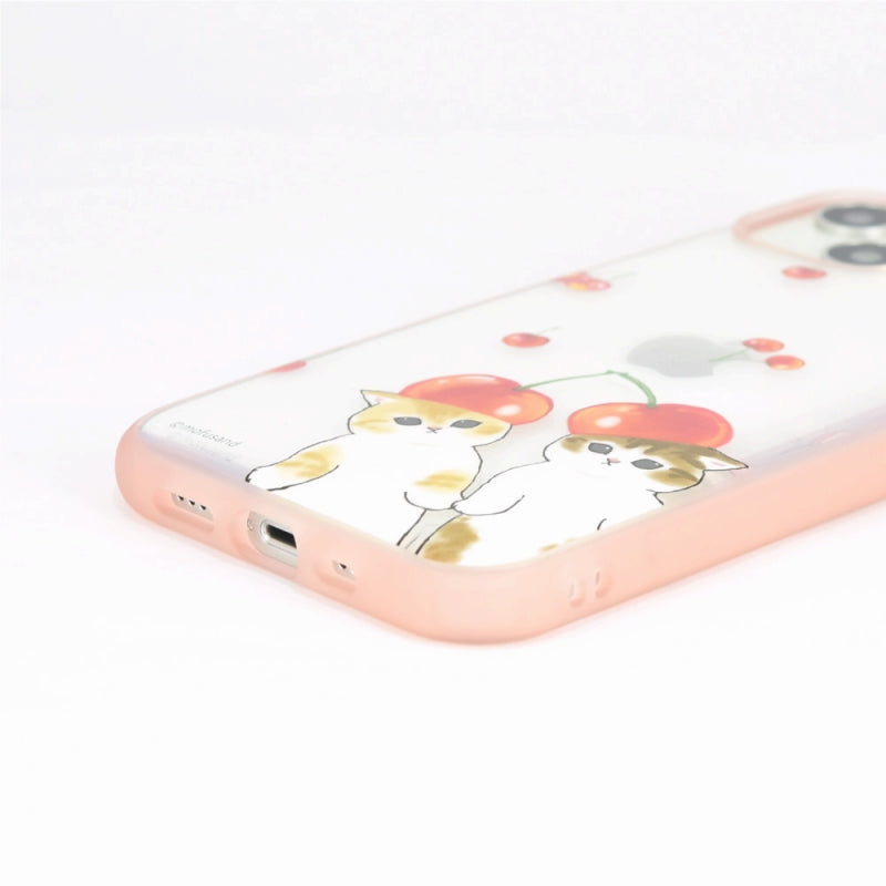 mofusand IIIIfit Clear iPhone 14/13対応ケース(さくらんぼ