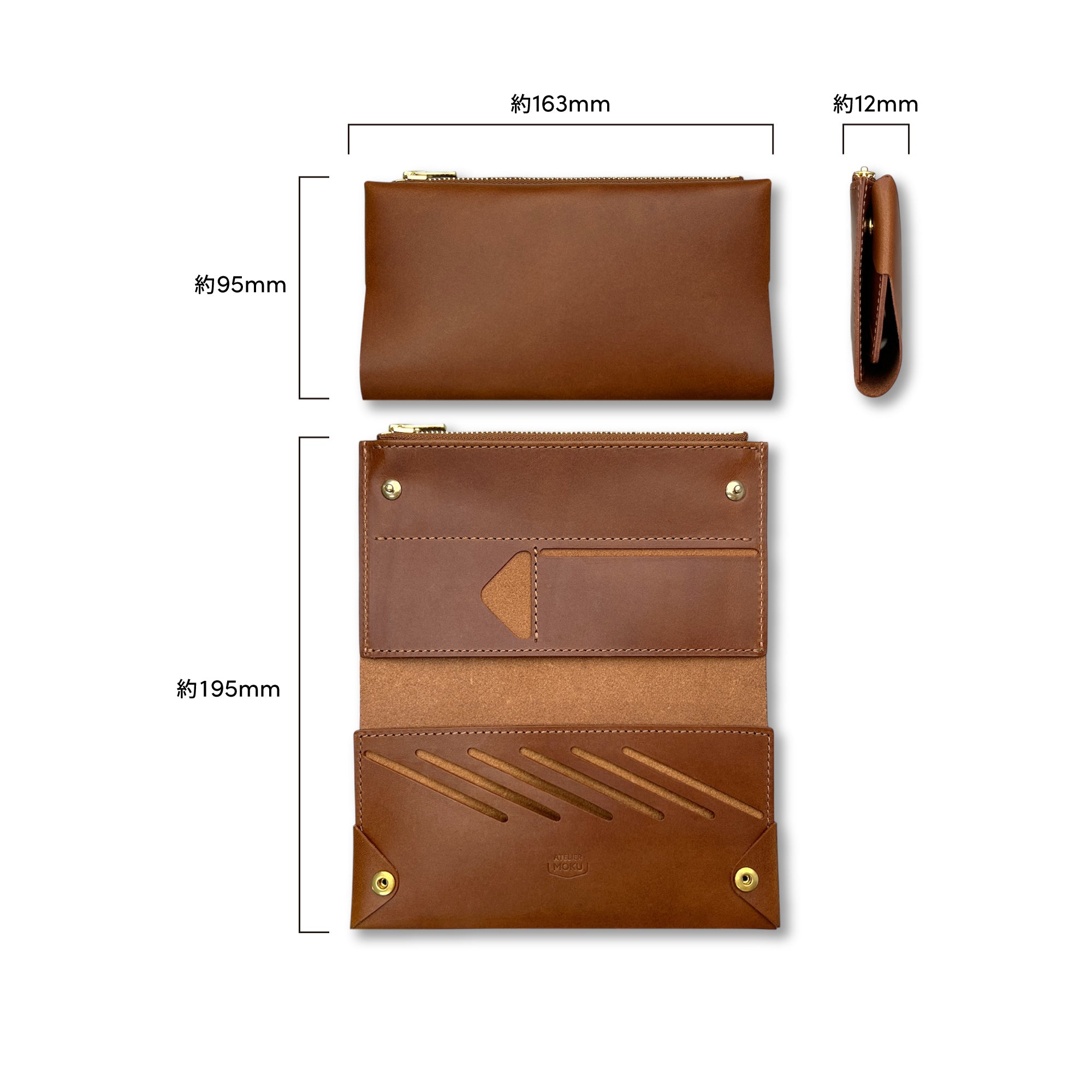 薄い財布 メンズ・レディース/小さく薄い長財布UNO ver.2 Buttero