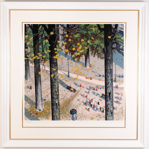 インテリアの絵画をシルクスクリーンの版画で制作したヒロ・ヤマガタの