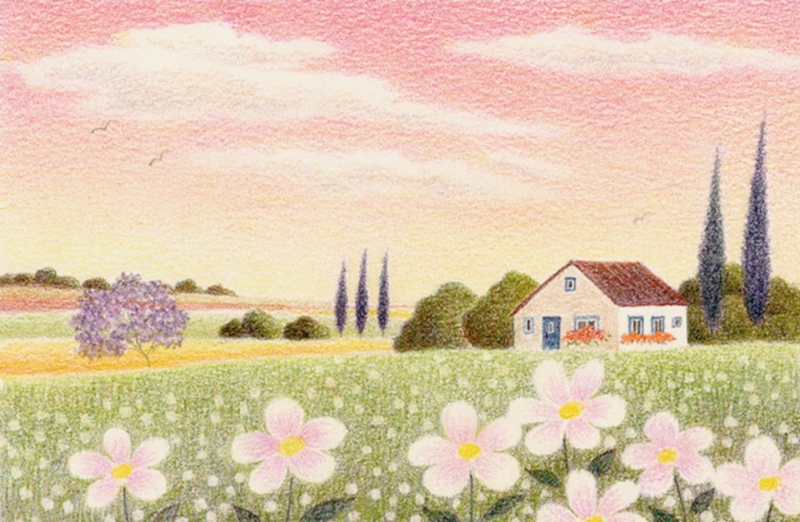 インテリアの絵画をジークレーの版画で制作した渡辺美香子のインテリア