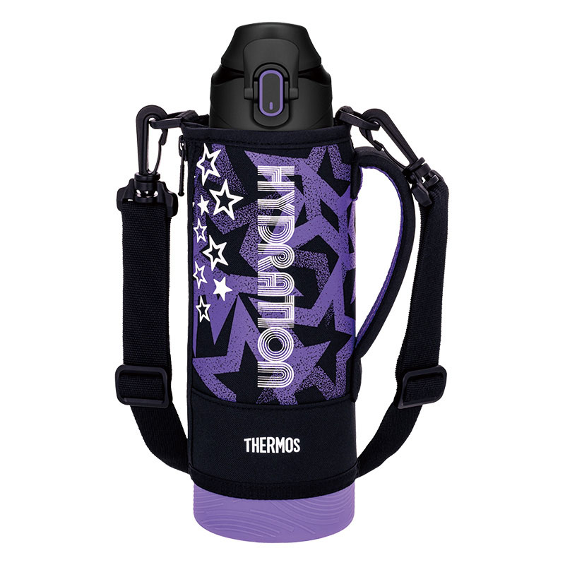 真空断熱スポーツボトル 1.0L ブラックパープル ｜ ミスターマックス