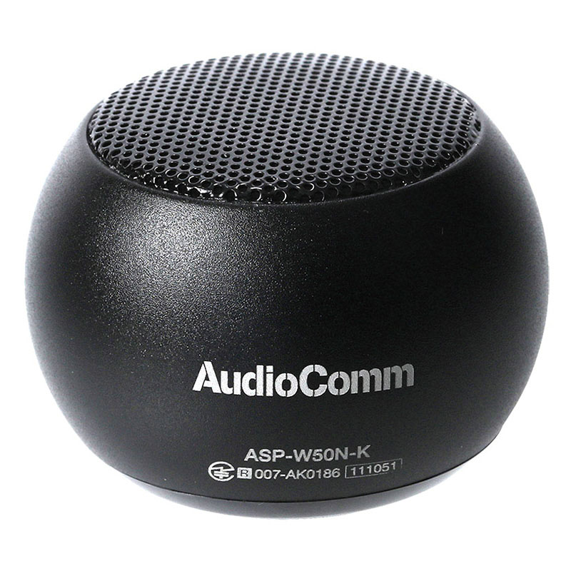 ワイヤレスミニスピーカー ブラック ASP-W50N-K ｜ ミスターマックス