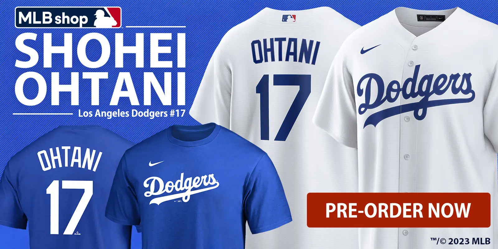 ドジャース 大谷翔平の背番号「17」オリジナルTシャツなど7種が順次