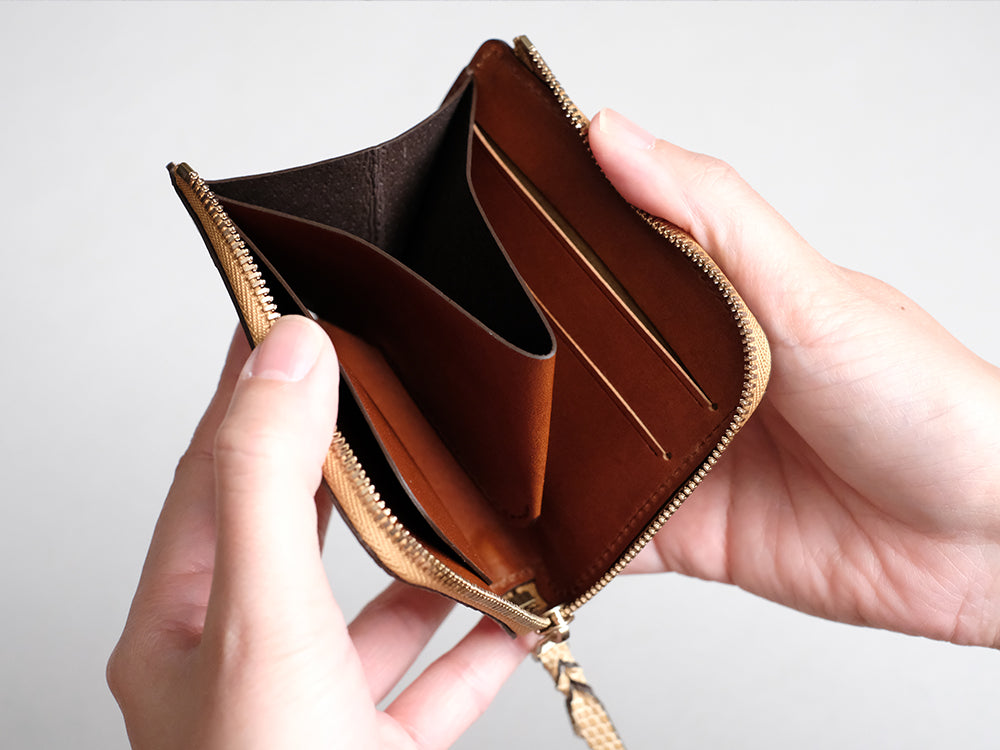 L字ファスナー財布“Cram”/リザード – munekawa