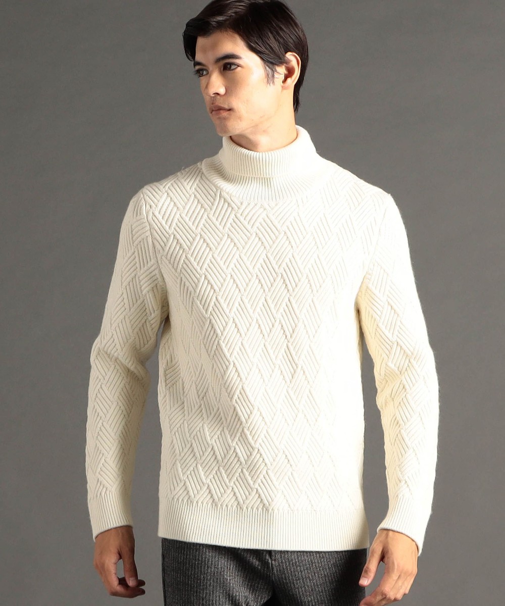 ex/tra】変形畦編み タートルネックニット｜プルオーバー｜ニコル公式