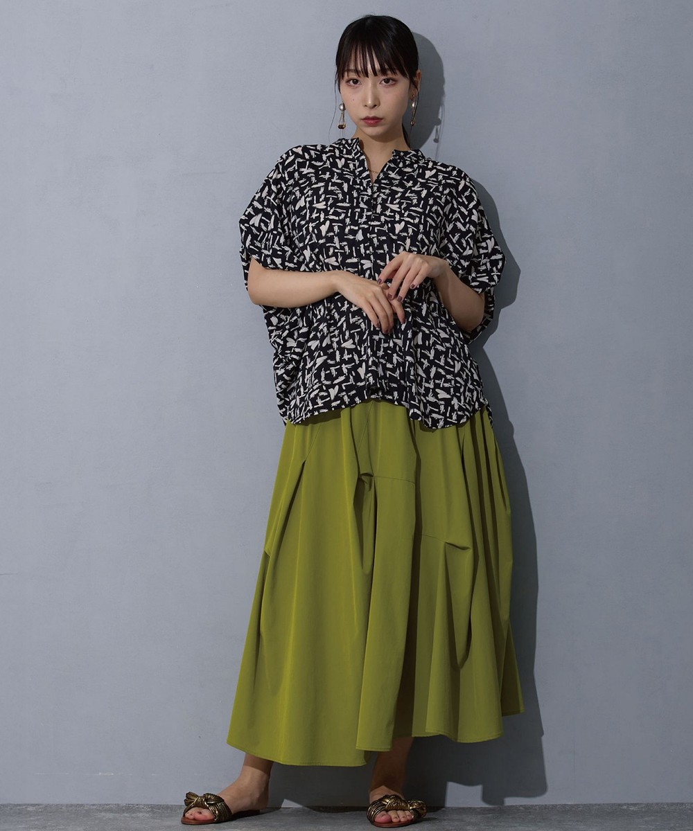 袖タックブラウス｜5分/7分袖｜ニコル公式通販サイト｜NICOLE ONLINE SHOP