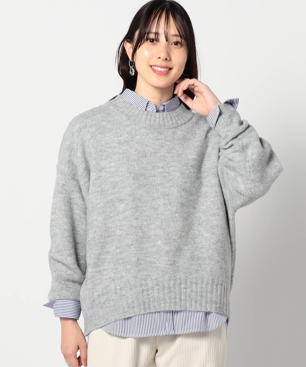ショートクルーネックニット｜長袖｜ニコル公式通販サイト｜NICOLE