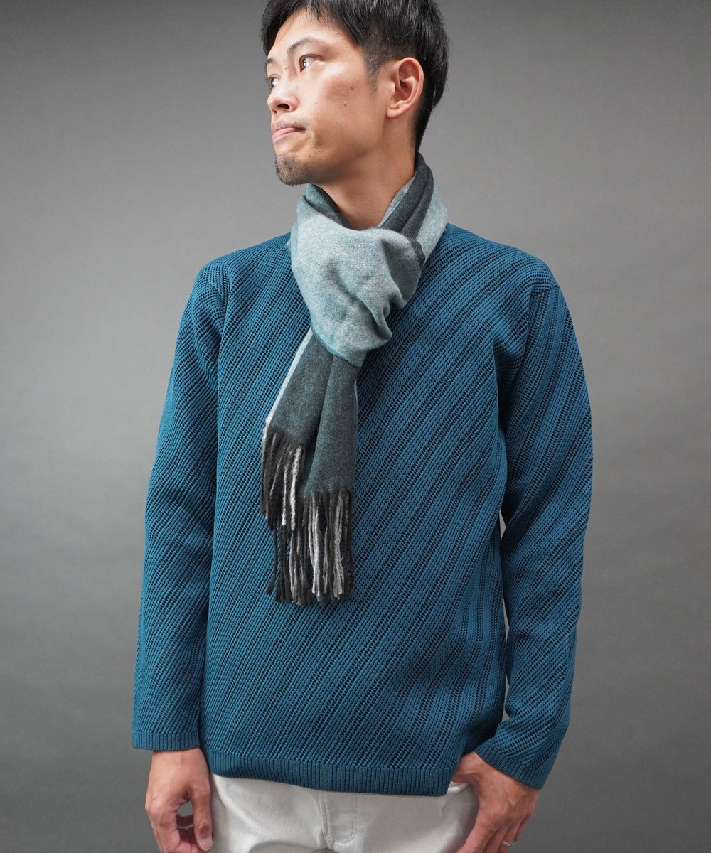 バイアスダブルフェイス クルーネックニット｜プルオーバー｜ニコル