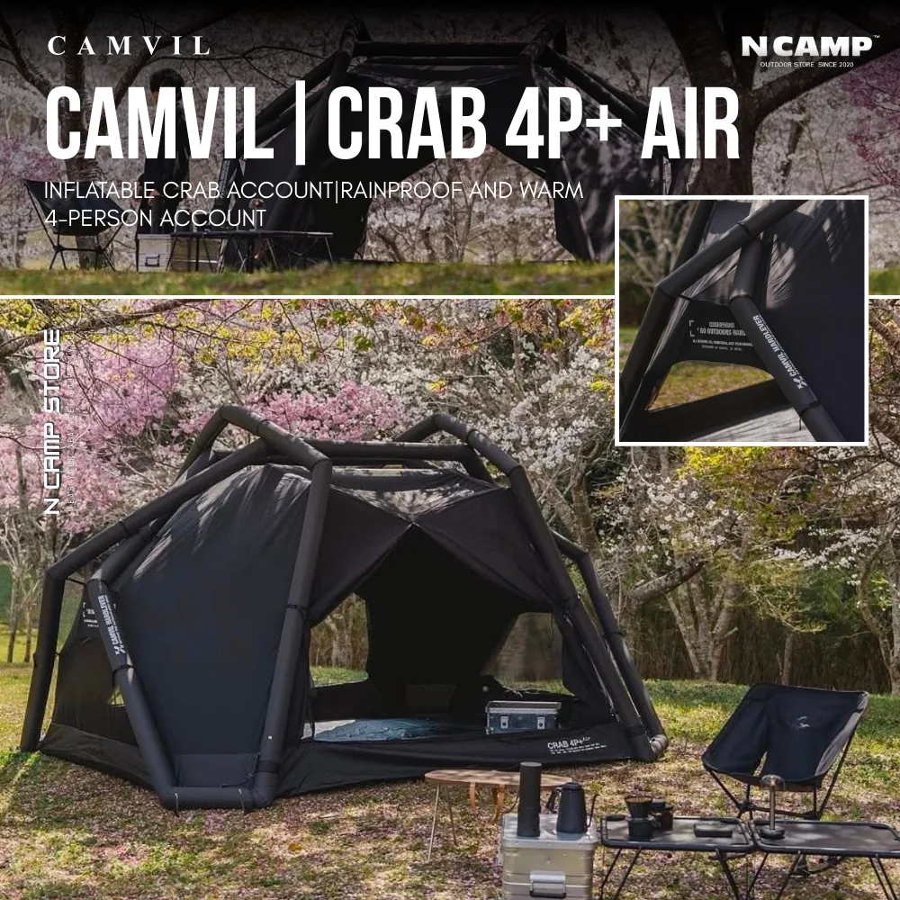 🇰🇷CAMVIL|CRAB 4P+ AIR|Inflatable Crab Account|Rainproof and Warm