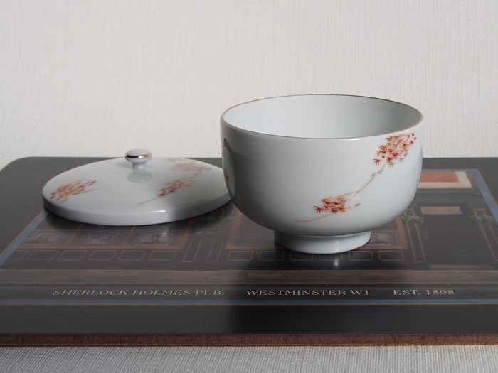 SHOP偶然と必然の間 深川製磁 蓋付湯呑（4）紅葉