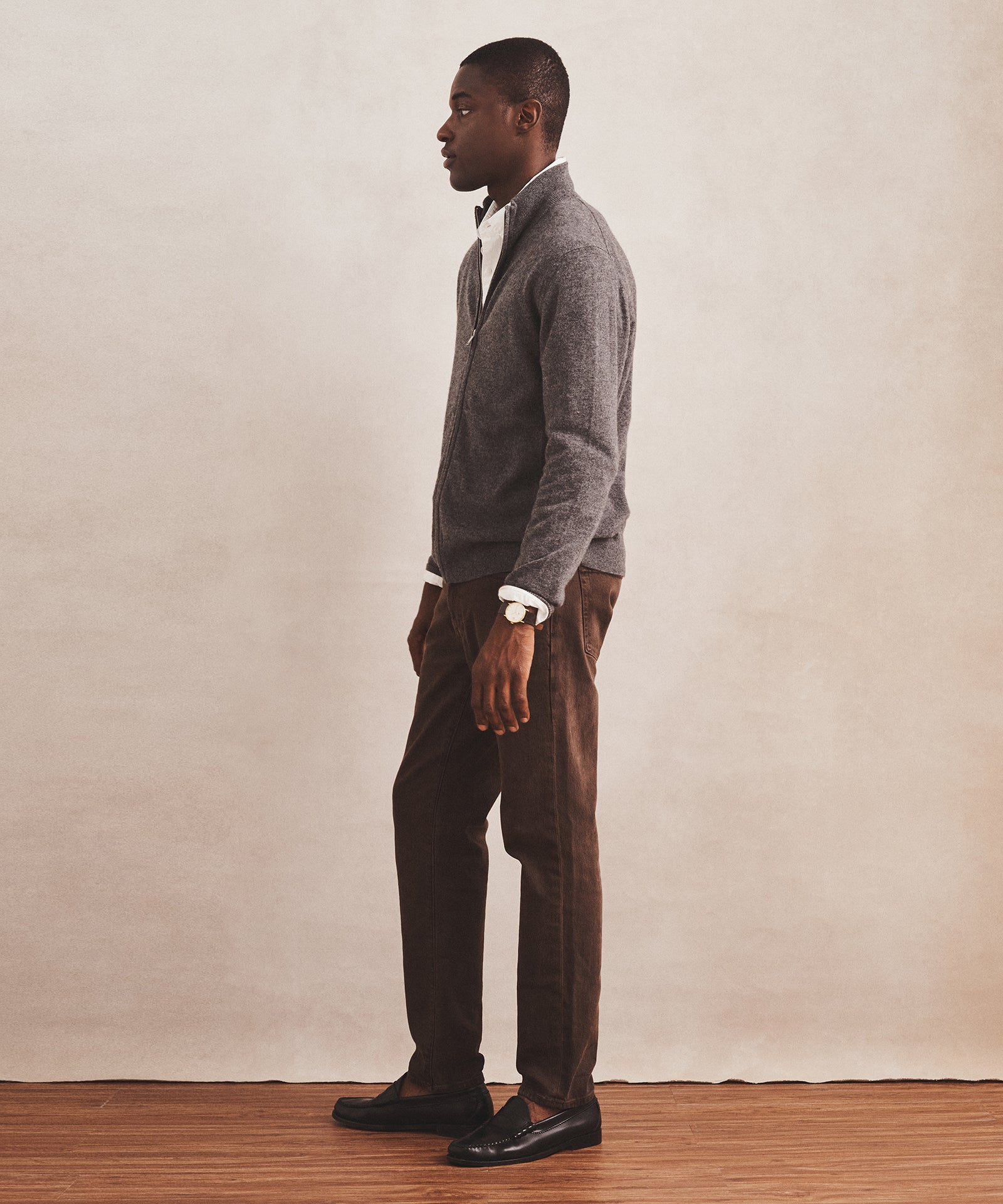 Signature Cashmere Full Zip Sweater – NAADAM