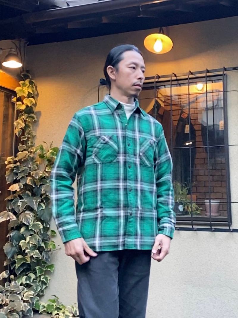 SUGAR CANE - SC28957 / TWILL CHECK WORK SHIRT / ヘビーネルワーク