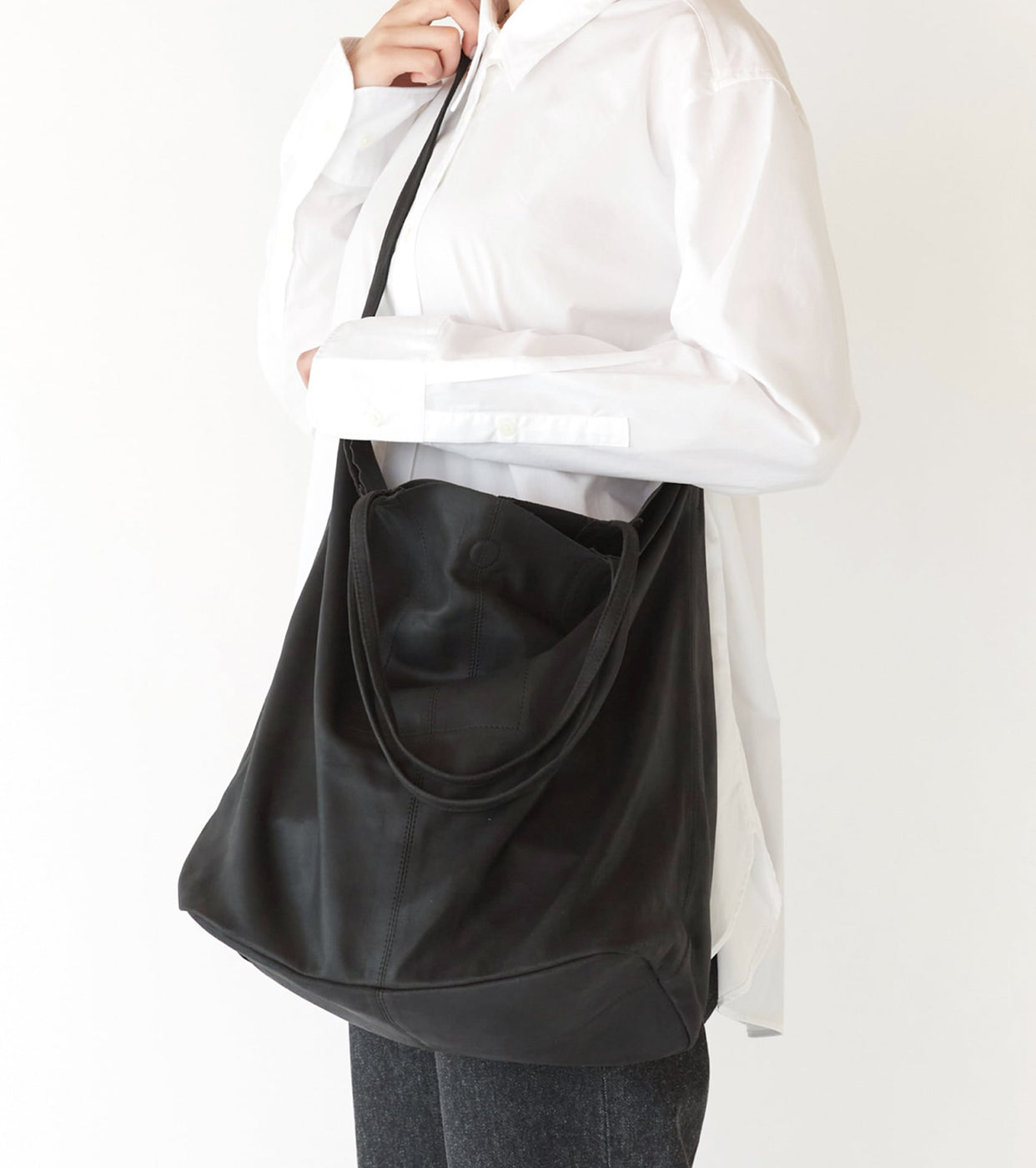 Morphee 3way Large tote : Black – Navyblue