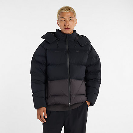 NB GREY カラーブロックダウンジャケット｜ニューバランス公式通販