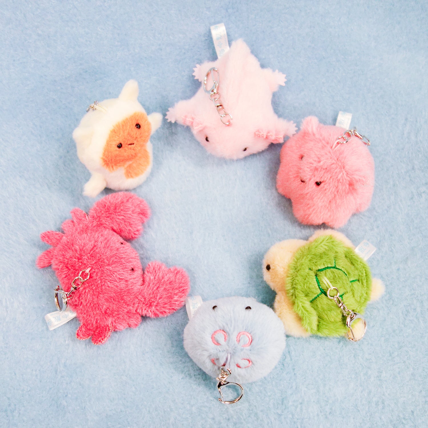 海中散歩 ぽちゃまる キーチェーンマスコット【全6種】 – nipopo