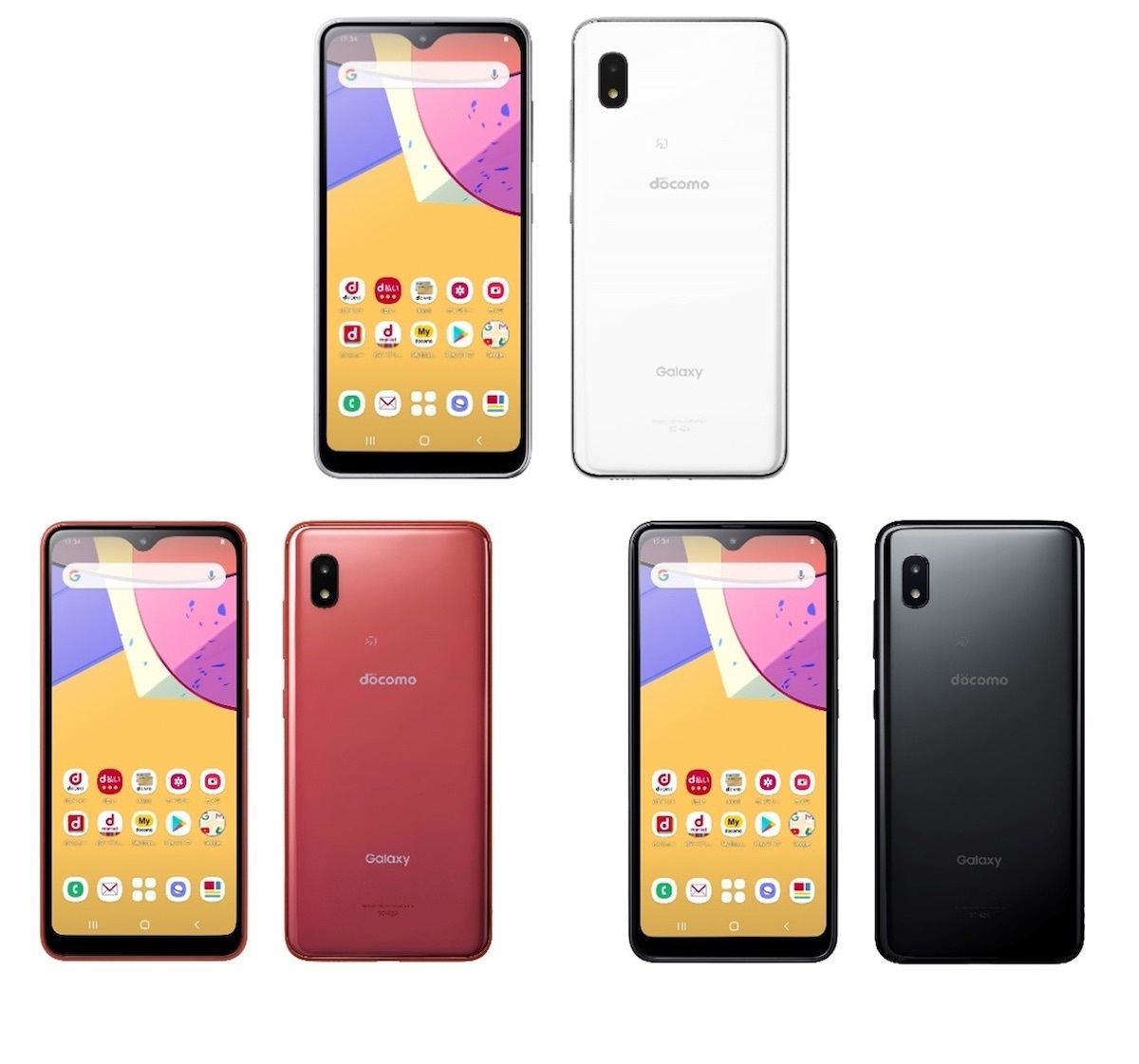 ドコモ、防水防塵でFMラジオ搭載のかんたんスマホ「Galaxy A21