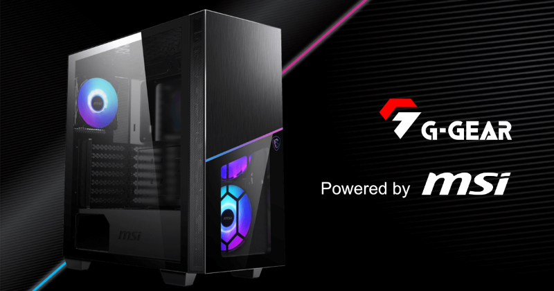 TSUKUMO】G-GEAR、MSIとの共同開発によるゲーミングPC「G-GEAR Powered