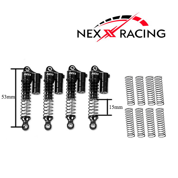 NX-519 Nexx Racing 53mm Reservoir Shocks (4pcs) for CR18P EVO/EVO