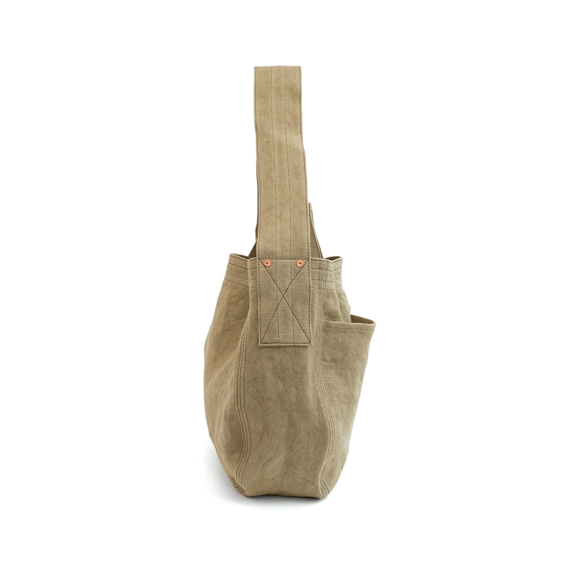 LINEN CANVAS NEWSPAPER BAG ニュースペーパーバッグ | evergreen