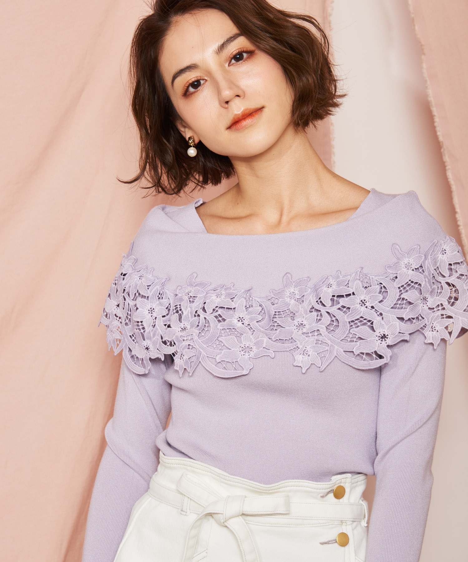 フラワーレースニット | ニット | NOELA OFFICIAL WEB STORE