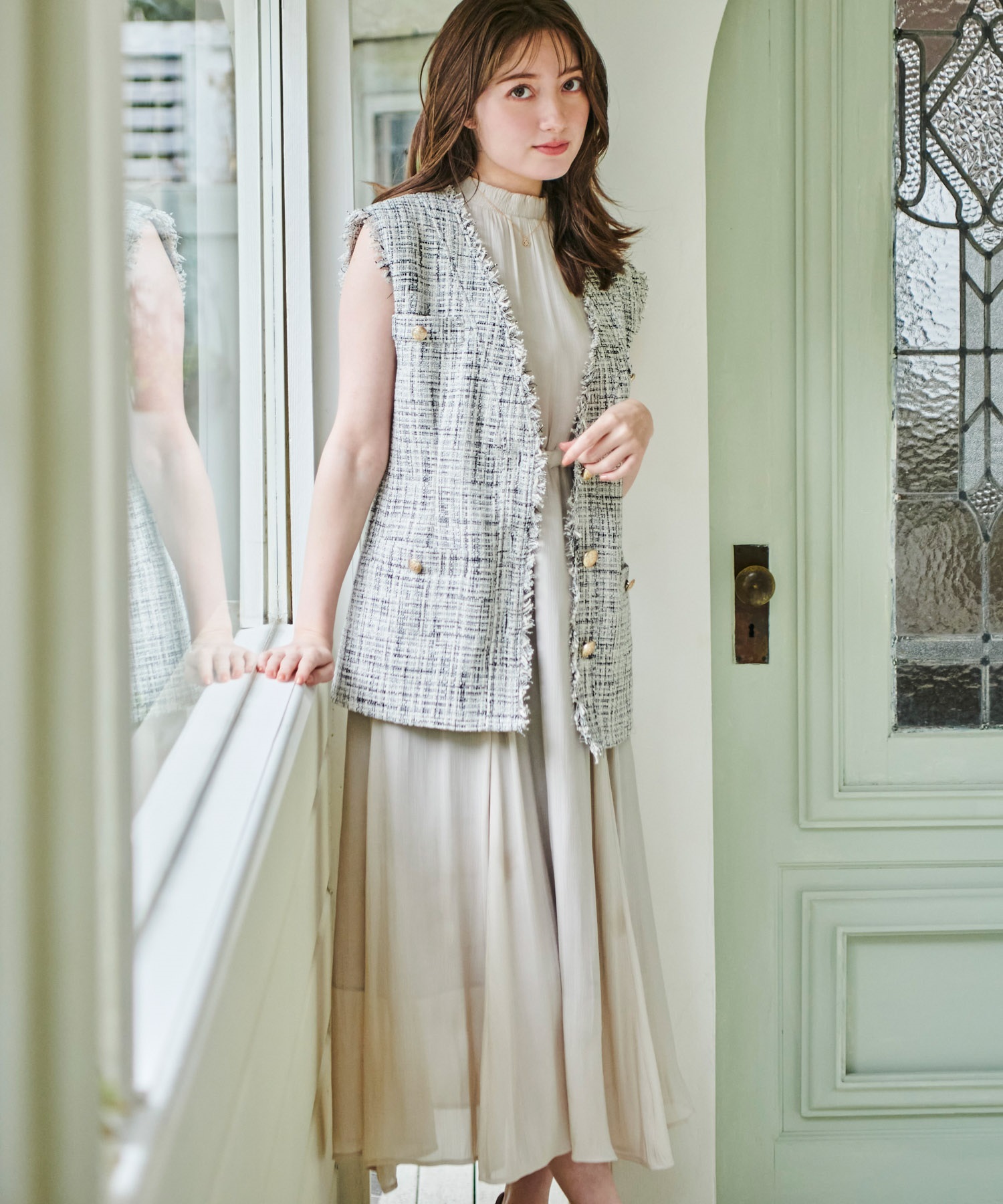 ツイードジレコーデセット | ロングワンピース | NOELA OFFICIAL WEB STORE