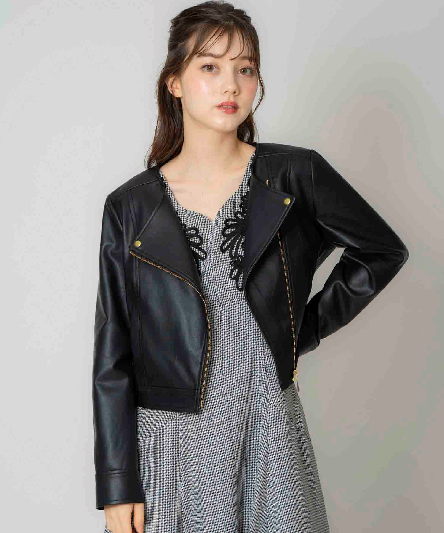 ノーカラーライダースジャケット | ジャケット | NOELA OFFICIAL WEB STORE