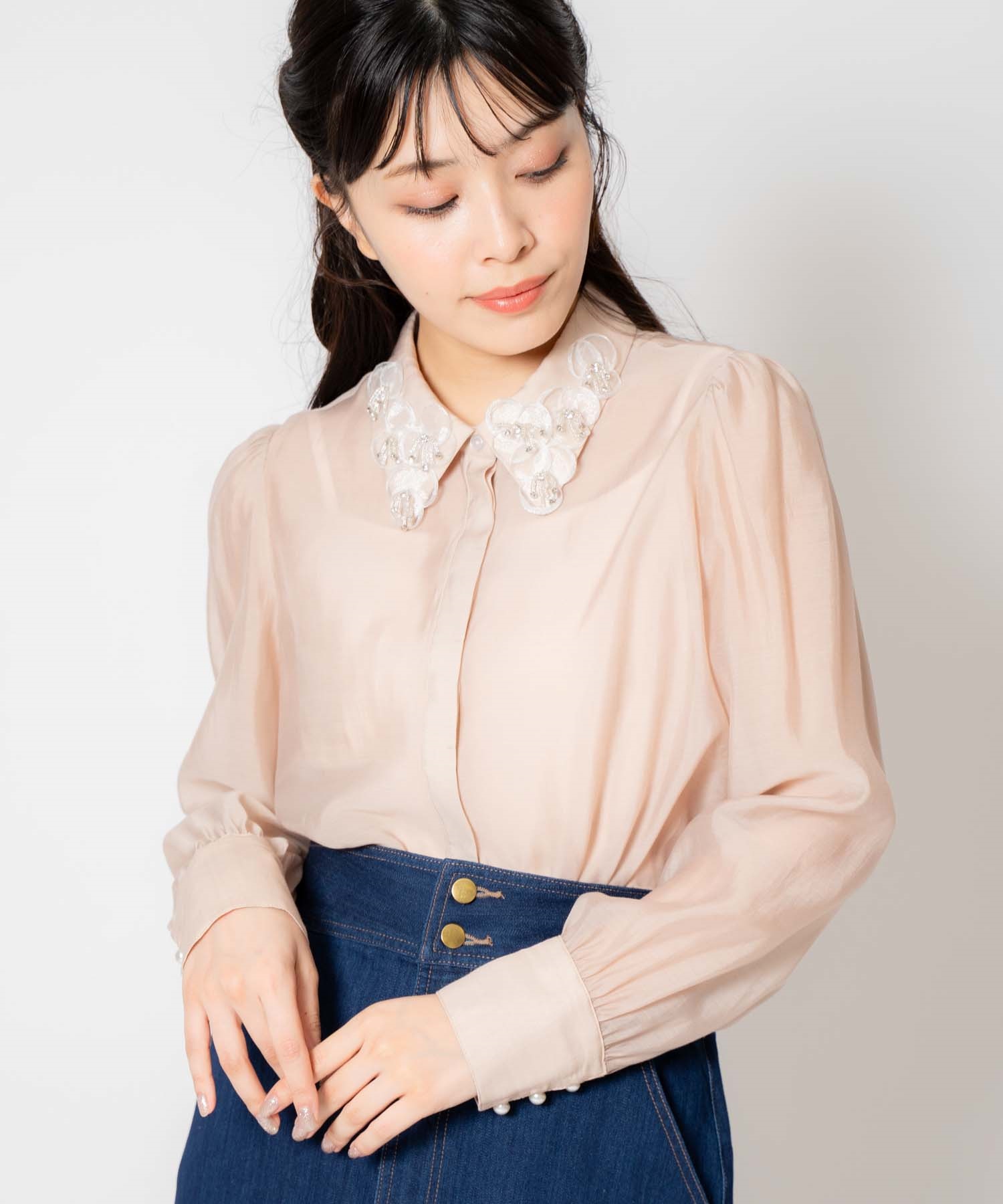 襟モチーフブラウス | シャツ・ブラウス | NOELA OFFICIAL WEB STORE