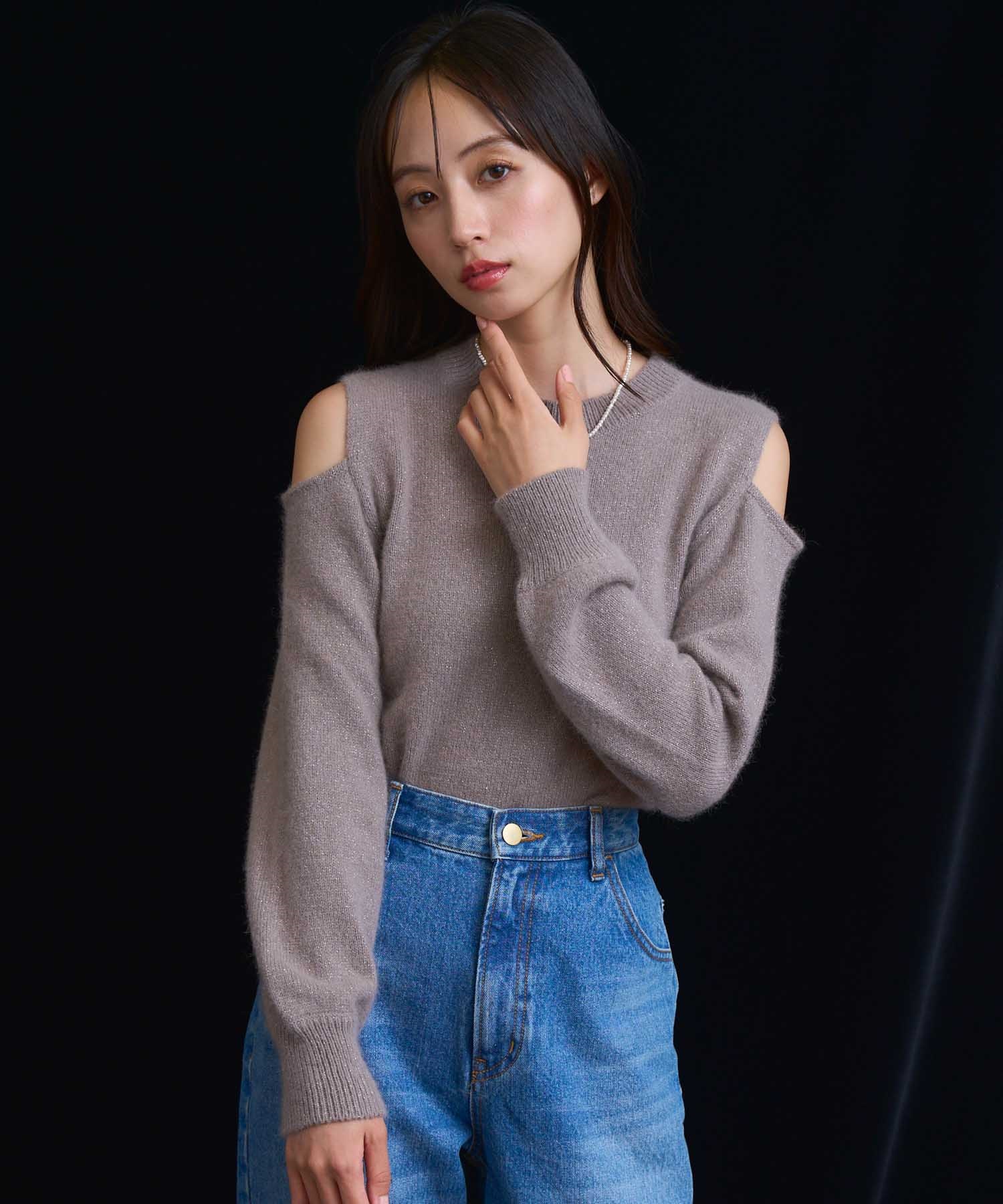 オープンショルダーフォックスニット | ニット | NOELA OFFICIAL WEB STORE