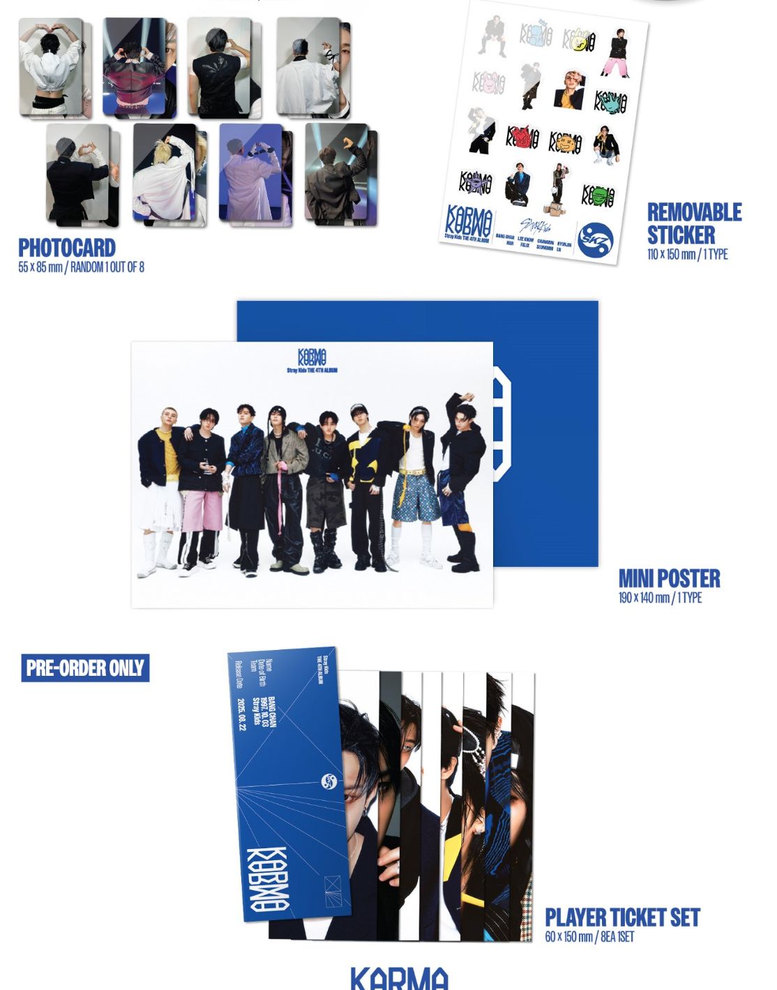 STRAY KIDS - KARMA + Everline Photocard