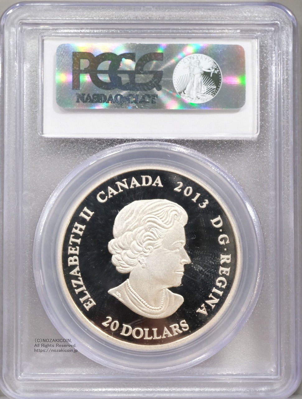 カナダ メイプルリーフ銀貨 2013年 20ドル PCGS PR69DCAM – 野崎コイン