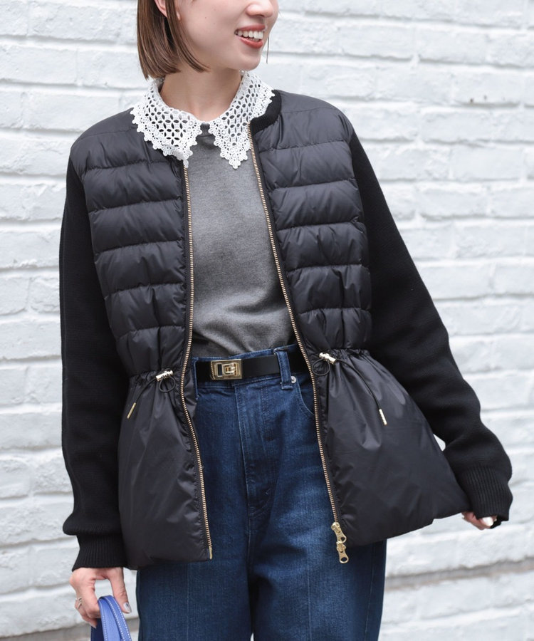 TAION/タイオン】別注ニットコンビダウンジャケット（5-0205-6-04-001