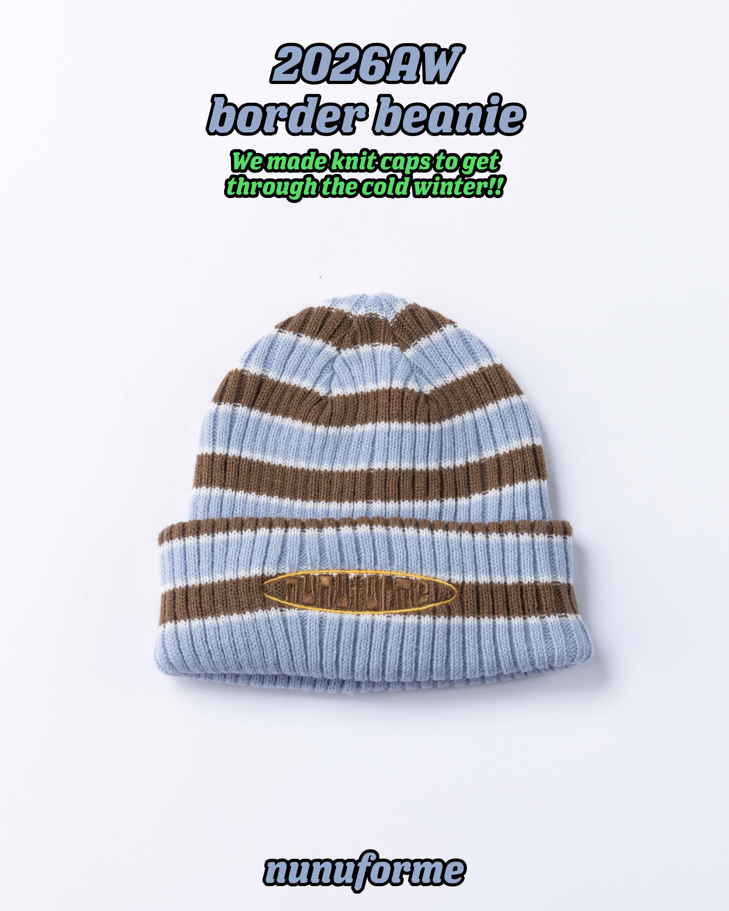 WEB限定＞RT-5944/2026WS border beanie