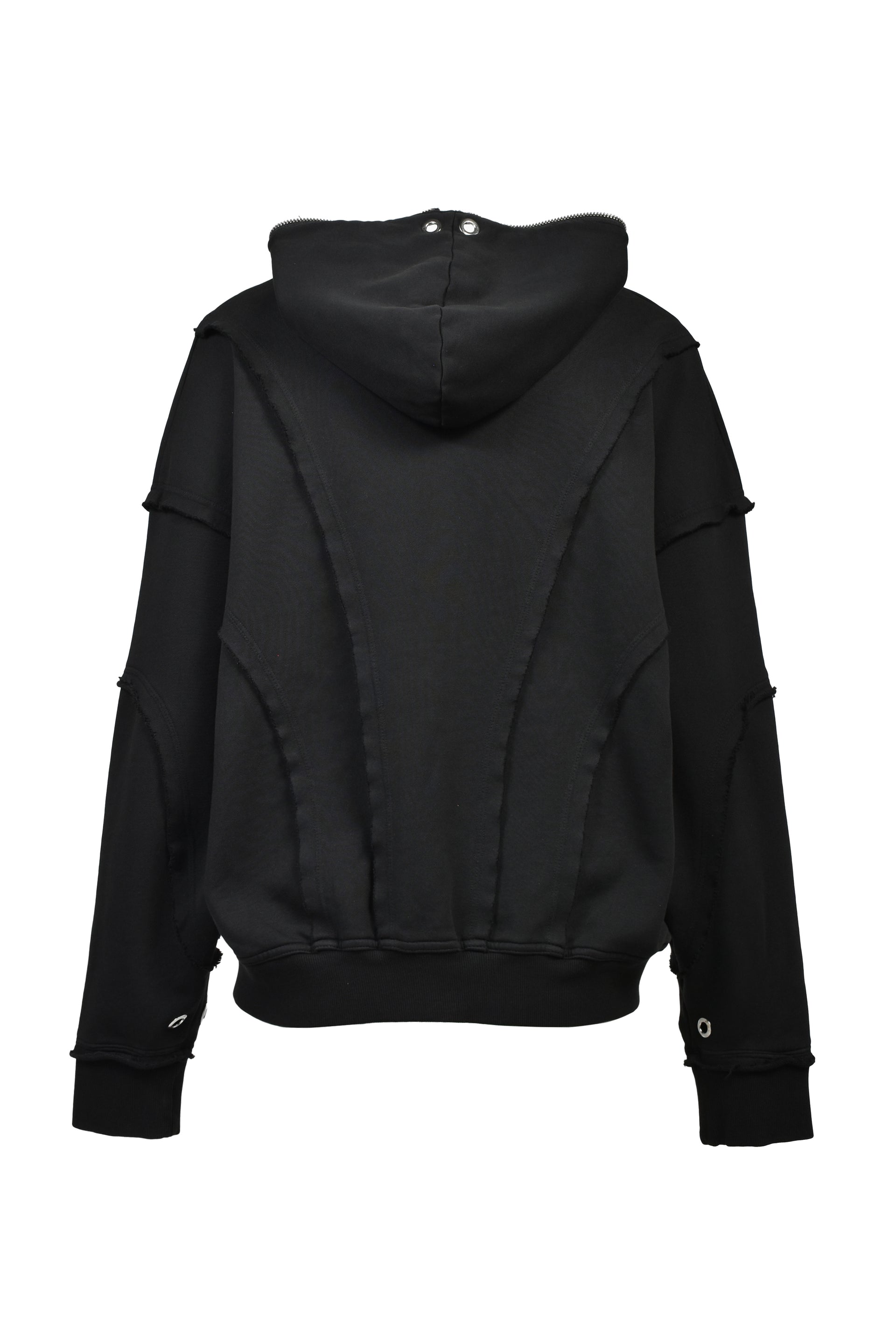 SAINT Mxxxxxx セイント マイケル FW24 HOODIE/DBL-FC ZIP / BLK - NUBIAN