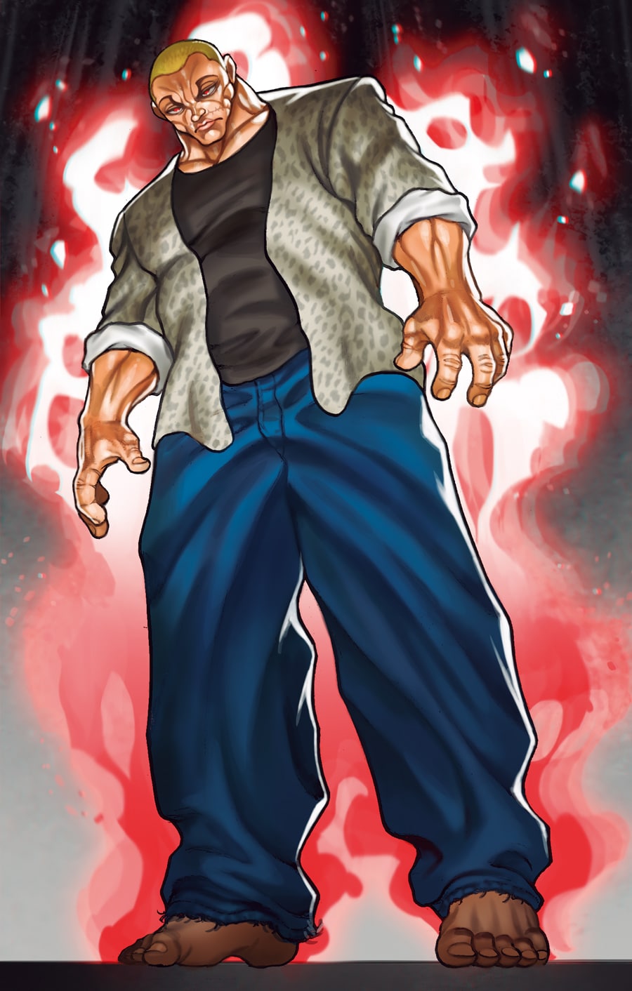 希少品】刃牙 侠客立ち 雨傘 CF限定カラーリング 雨傘・侠客立ち