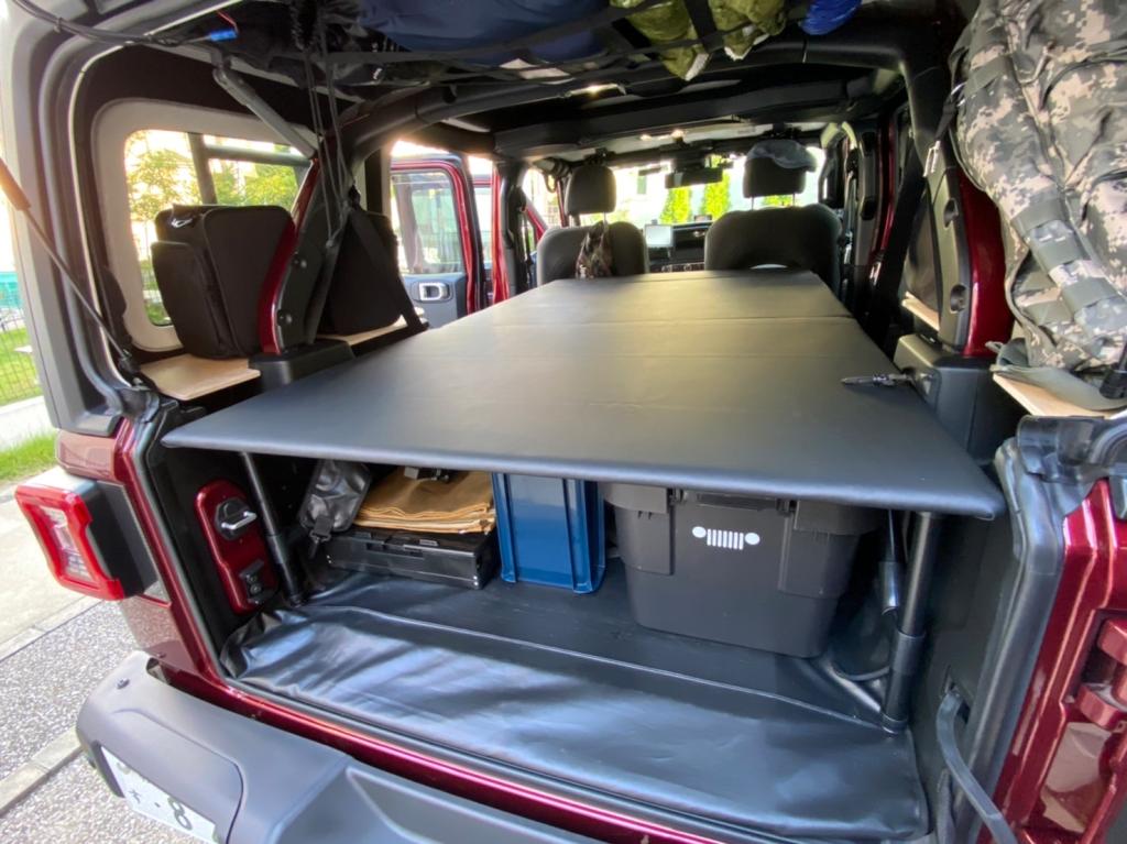JLラングラーに自作のベッドキット完成！｜ジープ横浜青葉スタッフ