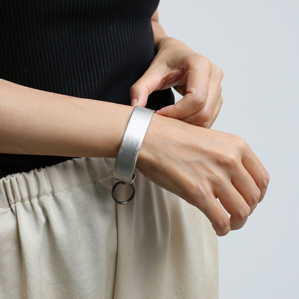 JEX001MS)EXITメタルバングル S(15mm）-バイブレーション（マット