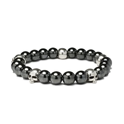 J-NS049)スカルビーズブレスレット｜アクセサリー通販のジャムホーム