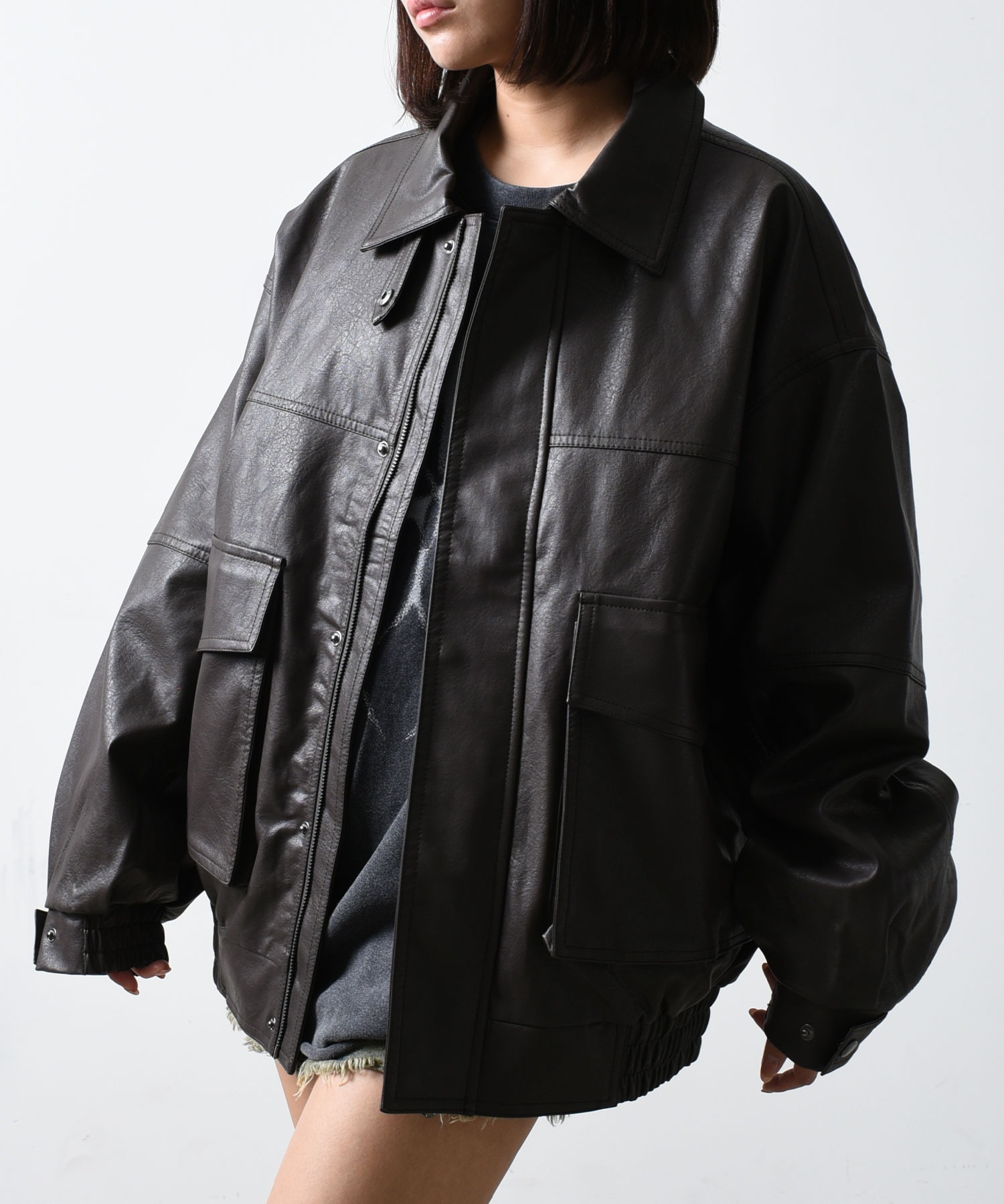 A'GEM/9 × .kom『FREEDEE/フリーディー』PUレザージャケット セレクト