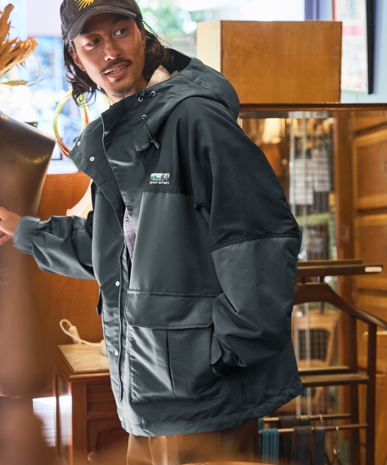 オーバーサイズ 撥水 マウンテンパーカー【THE CRAFT CREW PRODUCTS